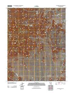 Montezuma Peak 2011 topographic map thumbnail