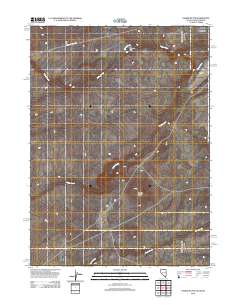 Nadine Butte 2012 topographic map thumbnail