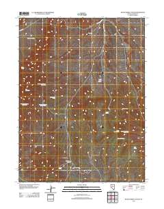 Wood Spring Canyon 2012 topographic map thumbnail
