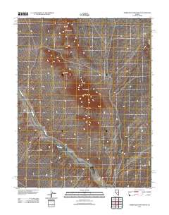 Timber Mountain Pass NE 2012 topographic map thumbnail