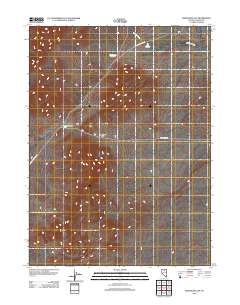 Izzenhood Gap 2012 topographic map thumbnail