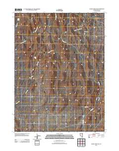 Hanks Creek SW 2012 topographic map thumbnail