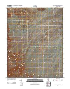 Rhyolite Ridge NE 2012 topographic map thumbnail