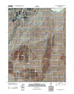 Lahontan Mountains 2011 topographic map thumbnail