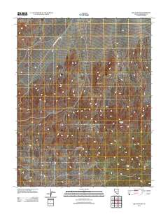 Lida Wash SW 2011 topographic map thumbnail