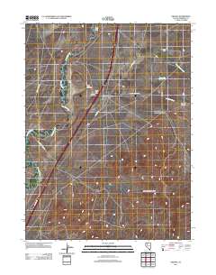 Oreana 2011 topographic map thumbnail