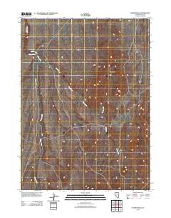 Burner Hills 2012 topographic map thumbnail