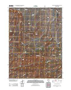 Bearpaw Mountain 2012 topographic map thumbnail