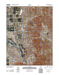 Gardnerville 2012 topographic map thumbnail