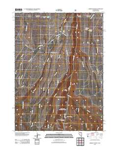 Jarbidge North 2012 topographic map thumbnail