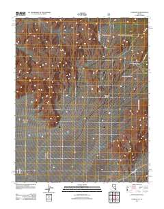 Pahrump NE 2012 topographic map thumbnail