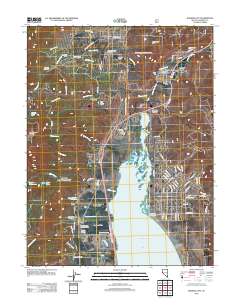 Washoe City 2012 topographic map thumbnail