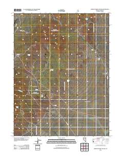 Simpson Park Canyon 2012 topographic map thumbnail