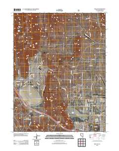 Reno NW 2012 topographic map thumbnail