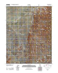 Gabbs 2011 topographic map thumbnail
