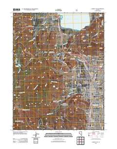 Carson City 2012 topographic map thumbnail