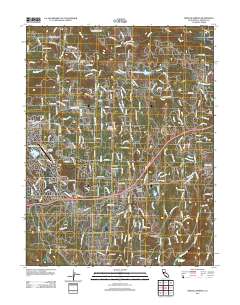 Shingle Springs 2012 topographic map thumbnail