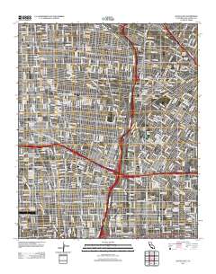South Gate 2012 topographic map thumbnail