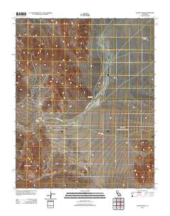 Tecopa Pass 2012 topographic map thumbnail