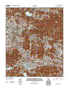 Thousand Oaks 2012 topographic map thumbnail