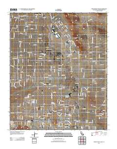 Twentynine Palms 2012 topographic map thumbnail