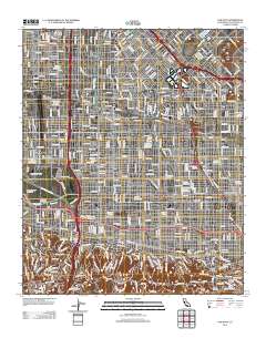 Van Nuys 2012 topographic map thumbnail
