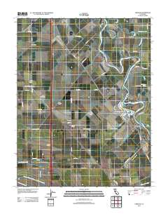 Vernalis 2012 topographic map thumbnail
