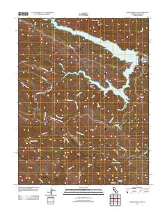 Warm Springs Dam 2012 topographic map thumbnail