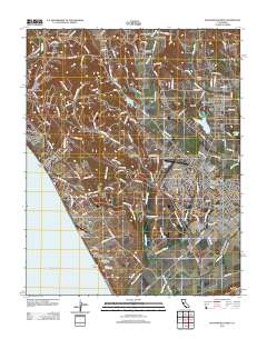 Watsonville West 2012 topographic map thumbnail