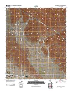 West Berdoo Canyon 2012 topographic map thumbnail