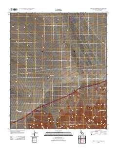 West of Blind Hills 2012 topographic map thumbnail