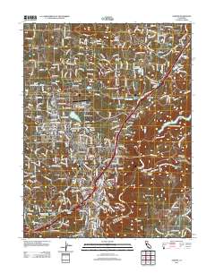 Auburn 2012 topographic map thumbnail