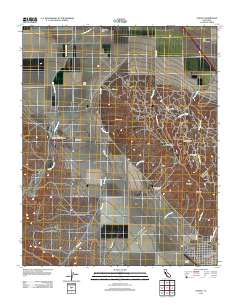 Avenal 2012 topographic map thumbnail