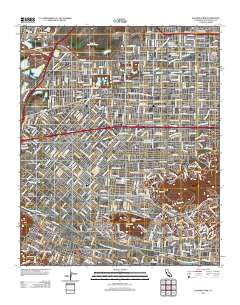Baldwin Park 2012 topographic map thumbnail