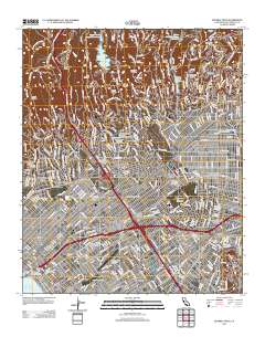 Beverly Hills 2012 topographic map thumbnail