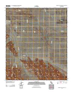 Borrego Mountain SE 2012 topographic map thumbnail