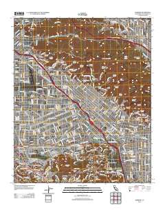 Burbank 2012 topographic map thumbnail