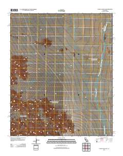 Cadiz Valley SE 2012 topographic map thumbnail