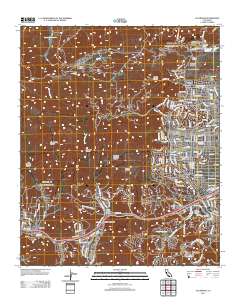 Calabasas 2012 topographic map thumbnail
