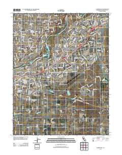 Carmichael 2012 topographic map thumbnail