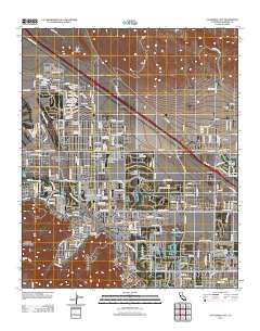 Cathedral City 2012 topographic map thumbnail