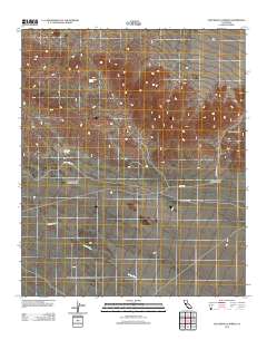 Chuckwalla Spring 2012 topographic map thumbnail