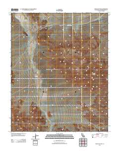 Wingate Pass 2012 topographic map thumbnail