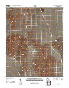 Woods Mountains 2012 topographic map thumbnail