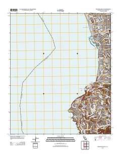 Redondo Beach 2012 topographic map thumbnail