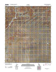 Dumont Dunes 2012 topographic map thumbnail