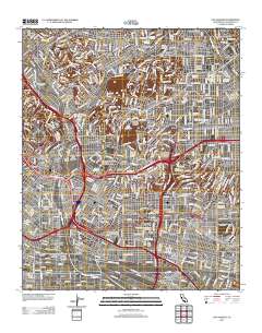 Los Angeles 2012 topographic map thumbnail