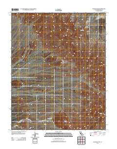 Nevares Peak 2012 topographic map thumbnail