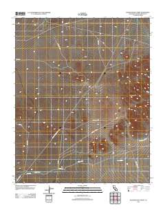 Spangler Hills West 2012 topographic map thumbnail