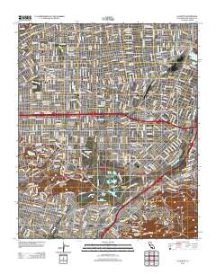 El Monte 2012 topographic map thumbnail
